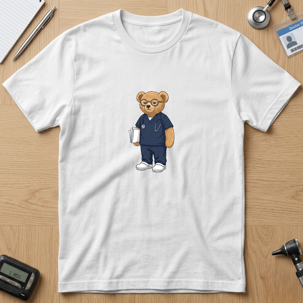 Blue Scrub Teddy T-Shirt