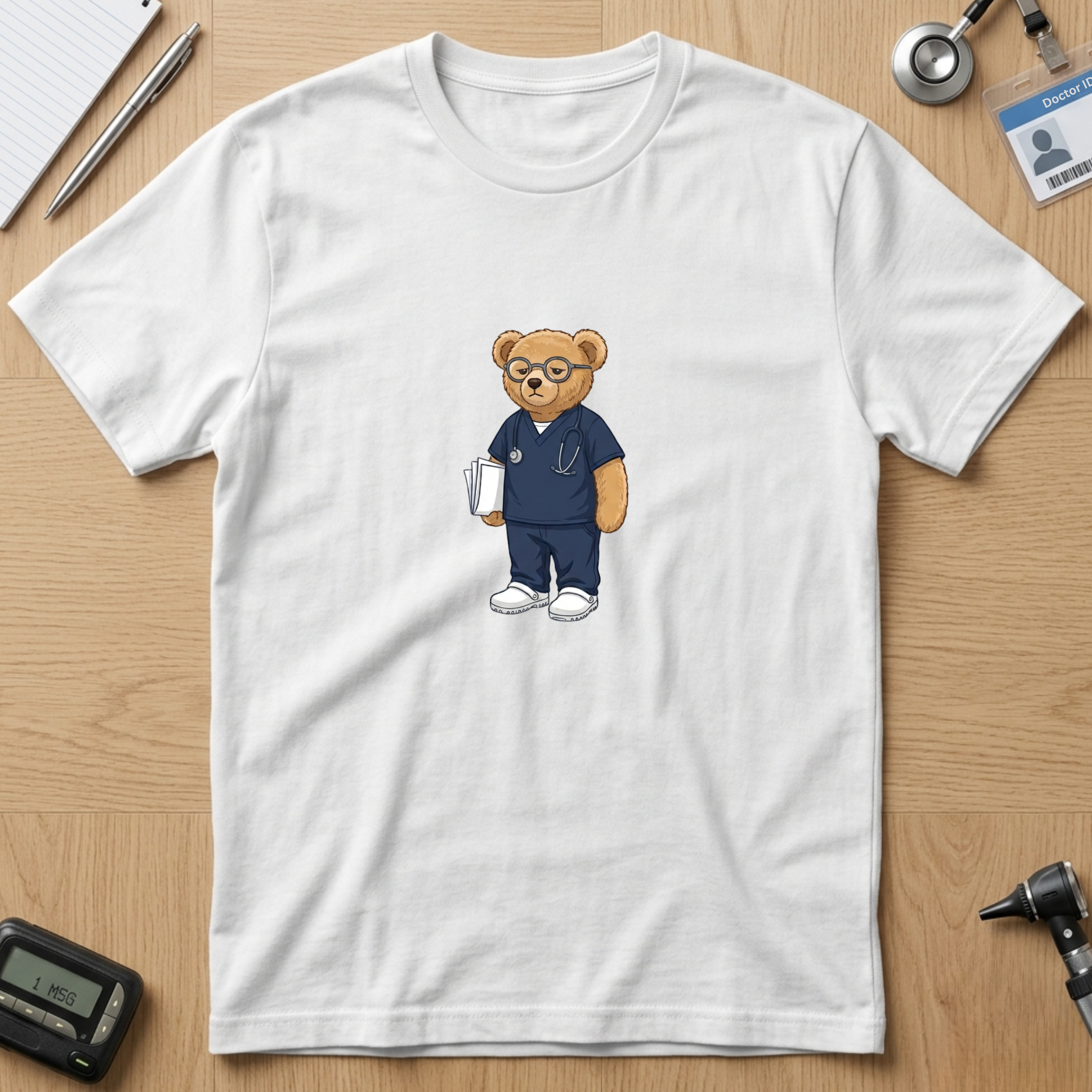 Blue Scrub Teddy T-Shirt